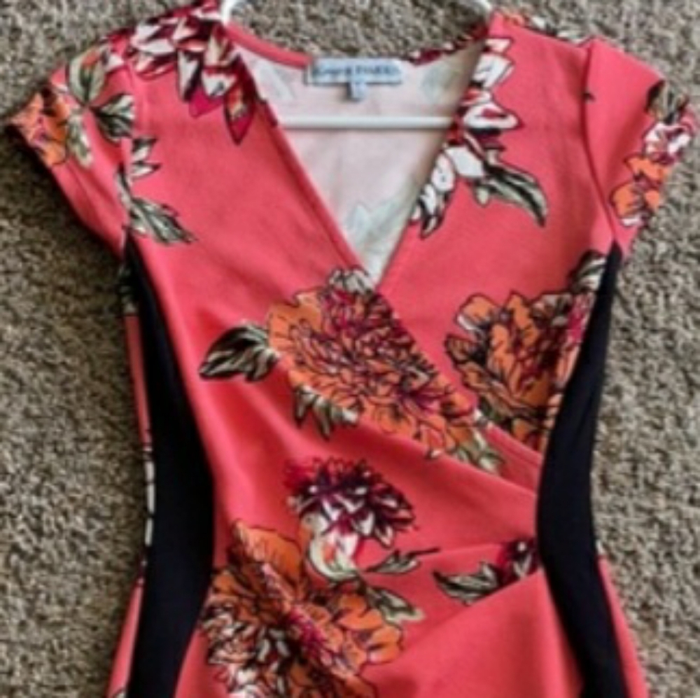 Floral peach dresses
